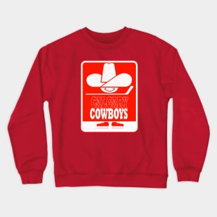 Vintage Calgary Cowboy Hockey Crewneck Sweatshirt